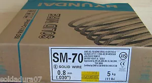 10 kg = 2 x 5 kg Alambre Soldadura CON GAS 0,8 mm MIG/MAG Hyundai Soldador - Imagen 1 de 1