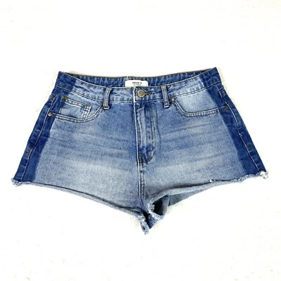Pantalones Cortos Forever 21 Corte Para Mujer 27 Azul 100% Algodón Denim Pantalones Calientes Foto 1 de 4