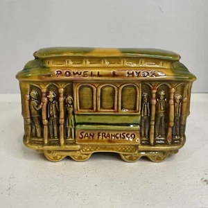SNCO IMPORTS SAN FRANCISCO MADE IN JAPAN POWELL & HYDE TROLLEY CAR BANK - Picture 1 of 6