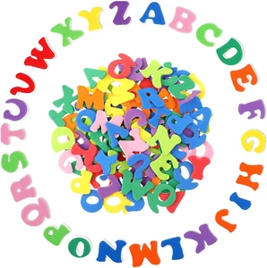650 Stück Buchstaben Aufkleber, Moosgummi Buchstaben Selbstklebend, Alphabet-Auf - Bild 1 von 7