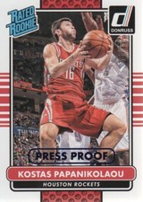 2014-15 Donruss Press Proof Blue Parallel #213 Kostas Papanikolaou 55/99