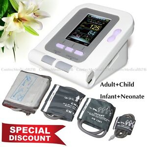 Blood Pressure Monitor Digital + neonatale / infantile / bambino / adulto polsin