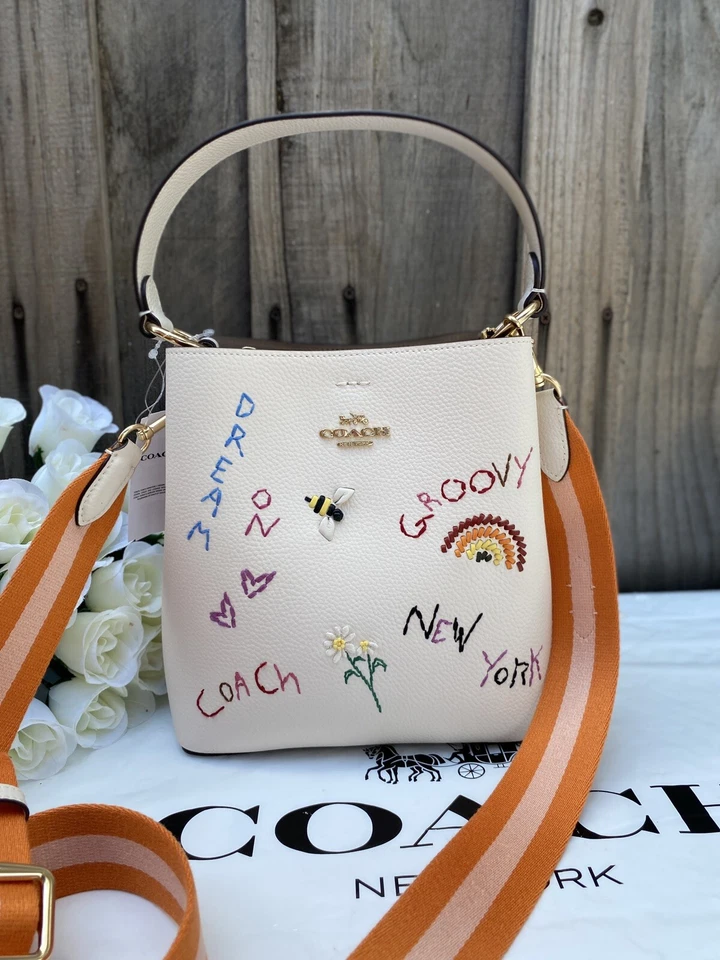 Coach Town Bucket Bag, Small - Beige