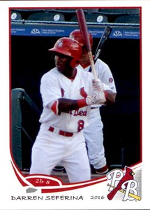 2016 Palm Beach Cardinals Grandstand #27 Darren Seferina Willemstad Curacao Card