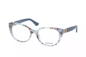 GUESS GU2908 Blue Havana 092 Donna Occhio di Gatto Occhiali Plastica Montatura 51-17-140 GU - Foto 1 di 2