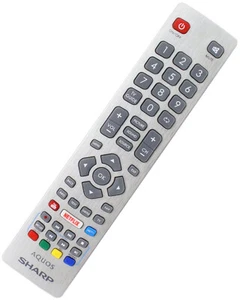 Genuine SHW/RMC/0115 Sharp Aquos TV Remote Control for Smart 4K Ultra HD LED - Picture 1 of 7