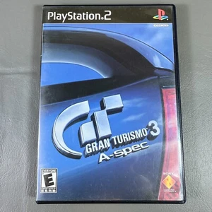 Gran Turismo 3 A-Spec Black Label Playstation 2 CIB w/ Manual Tested *READ Smoke - Picture 1 of 8