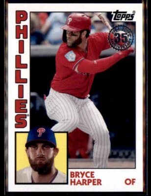 2019 Topps Update 1984 Baseball Bryce Harper Philadelphia Phillies #84-38 - Image 1 of 2