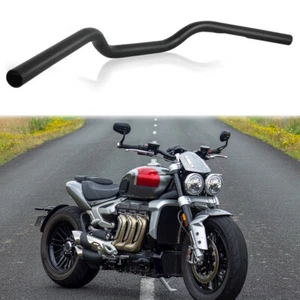 Motorcycle Handlebar 7/8" Black Drag Bars Style For Triumph Rocket III 2004-2019 - Foto 1 di 12