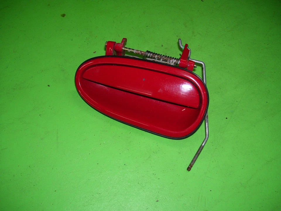 99 Pontiac Grand Am Left Rear Exterior DOOR HANDLE OEM Red - Image 1 of 1