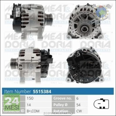 Alternatore Meat per FORD GRAND C-MAX FIESTA FOCUS KUGA - Immagine 1 di 3