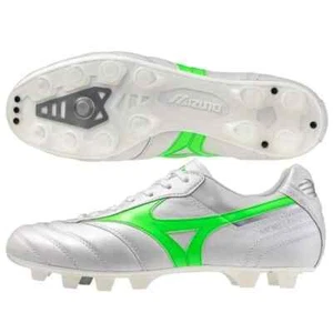 Mizuno MORELIA 2 JAPAN P1GA250137 Pearl White/Neon Green 2024 Limited Japan New! - Picture 1 of 8