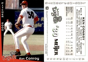 Ken Conroy 2000 Grandstand Lansing Lugnuts #NNO Card *AutographDen*
