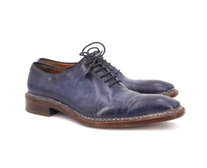 1295 $ | CAPORICCI NORVEGESE 10,5 BALMORAL OXFORD BRÜNIERTES BLAUES LEDER - Bild 1 von 17