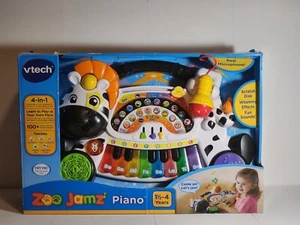 New Kids Zoo Jamz Piano Musical Light up Instruments 4- 1 Microphone Educational - Picture 1 of 9