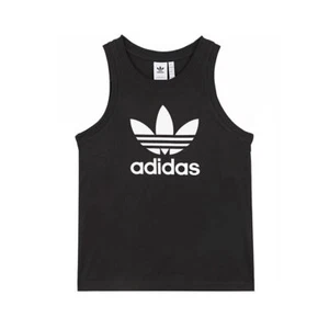 Camiseta sin mangas Adidas Adicolor Classics Trifolio para hombre deportiva algodón negra IA4811 NUEVA CON ETIQUETAS - Imagen 1 de 2
