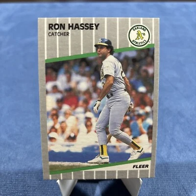 1989 Fleer - #9 Ron Hassey - Image 1 of 2