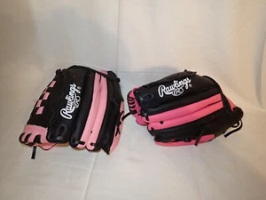 Rawlings Girls Softball Baseball Glove 2 ea Players Series PL950BP 9.5" T-Ball - Picture 1 of 20