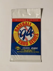 Fleer Sunoco 1994 Baseball Card Series Unopened Sealed Limited Edition Pack of 5 - Picture 1 of 3