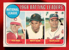 1969 Topps OPC O-Pee-Chee Baseball #2 Pete Rose Felipe Matty Alou Leaders EX+