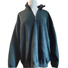 Vtg 90s Polo Ralph Lauren Men XXL 2XL Green 1/4 Pullover Fleece Sweater