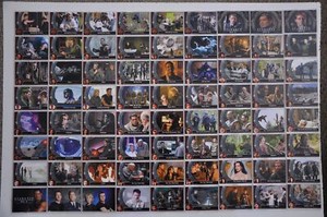 Stargate SG-1 Season Nine Trading Base Card Set 72 Cards 2007