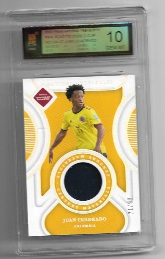 2022 Panini National Treasures World Cup Jersey Card : Juan Cuadrado #71/99