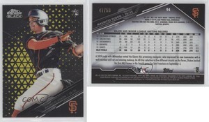 2020 Topps Chrome Black Gold Refractor /50 Mauricio Dubon #94 Rookie RC