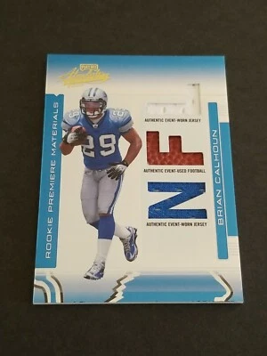 2006 Playoff Absolute Memorabilia 410/849 Brian Calhoun #281 Rookie LIONS - Image 1 of 3