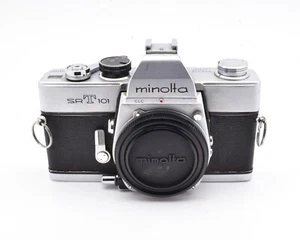Minolta SRT 101 Silver 35mm SLR Film Camera Body with Body Cap READ (#12574) - Picture 1 of 10