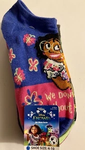 Kids Young Girls Socks Disney ENCANTO Size 4-10, 6 Pairs Illustrated ๐๐ฅ๐ฅ!! - Picture 1 of 17