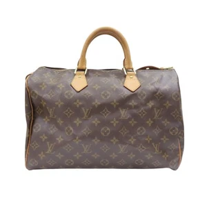LOUIS VUITTON Speedy 35 Handbag Monogram Canvas Brown M41524 - Picture 1 of 22