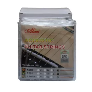 10 Sets Alice Akustikgitarrensaiten Kupferlegierung gewickelt 6 Saiten Set A207L 012 - Bild 1 von 7