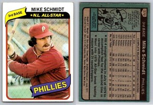 1980 TOPPS Baseball - Base Cards (251-500) - U Pick Complete Your Set