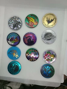 Vintage 90er Pogs Plastik Slammer Set 11 Teams Staaten Tiere Toys'R Us Caps - Bild 1 von 11