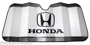 honda bubble reflec car sun shade protector visor logo windshield window fold up - Picture 1 of 1