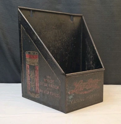 Vintage Las-Stik Metal Wall Mount Advertising Store Display - Image 1 of 4