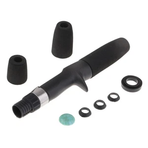 Black Foam EVA Ice Fishing Rod Handle Kit Raft Rod Building Split Grips DIY - Picture 1 of 6