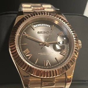 MODSERA Custom Made | OROLOGIO automatico data giorno ORO ROSA - Foto 1 di 9