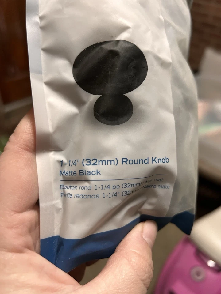 Manijas de perilla de puerta negras Foto 1 de 2