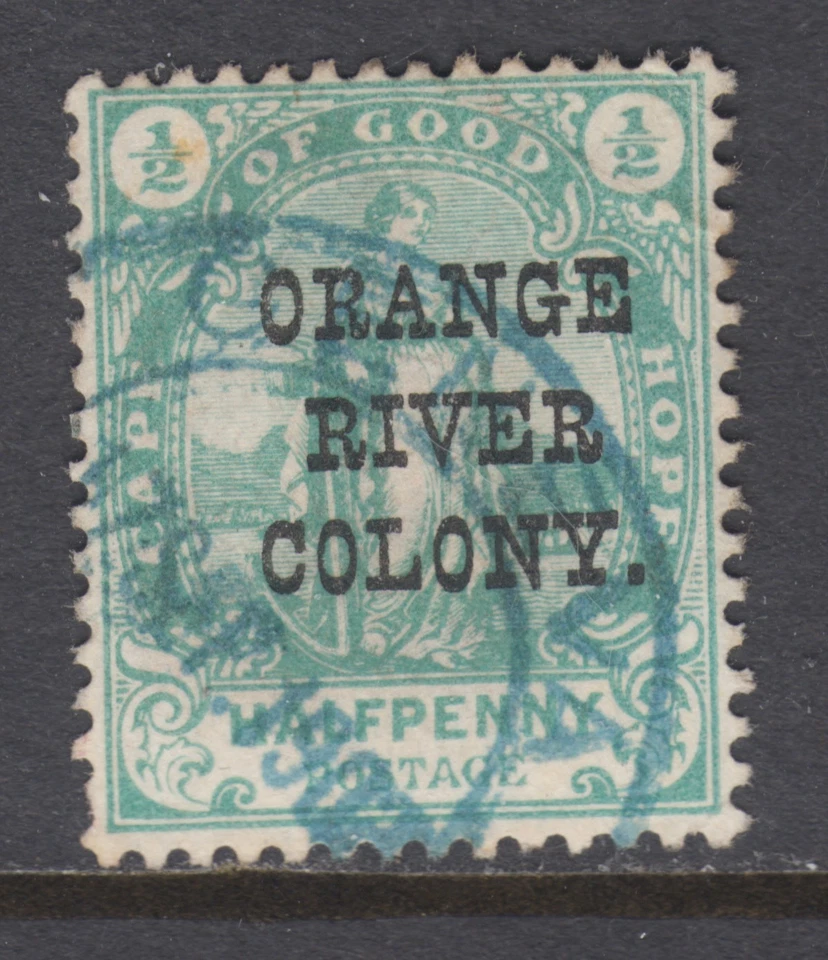 Оранжевый Free State, SG 133 б/у. 1900 1⁄2p зеленый апельсиновое дерево, ярко зеленый отменить - Изображение 1 из 1