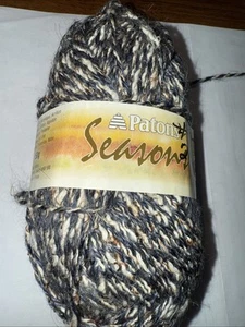 Vintage Patons Yarn - SEASONS - #105 Black Tweed - 1.75oz, 115yd, 105m, France - Picture 1 of 10