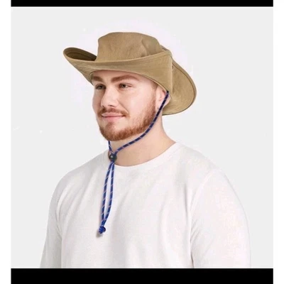 Sombrero de cubo Boonie de mezclas de algodón para hombre con cordón azul - Goodfellow & Co L/XL Foto 1 de 4