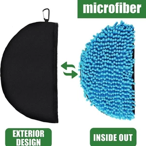 Lot de 3 manchons de nettoyage pour disque de golf volant, à fixer au sac avec - Picture 1 of 7