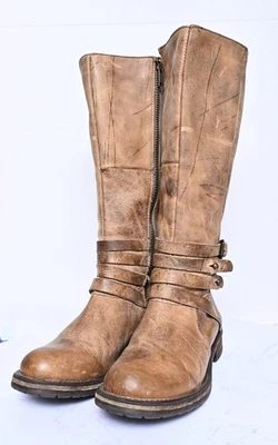 Steve Madden KALIBER Equestrain Riding Knee High Leather Tan Boots Womens Sz 7 - Image 1 of 4