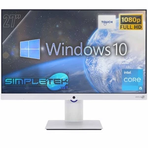 All IN One 27' Touch i5 RAM 8GB SSD 120GB Windows 10 Pro Aio Computer FHD Vesa - Picture 1 of 9