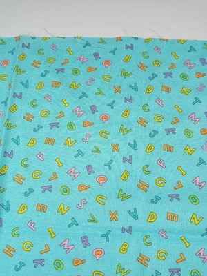 Fabric Westminster Fibers Jone Inc for Free Spirit Letters 15" x 45" 100% Cotton - Image 1 of 3