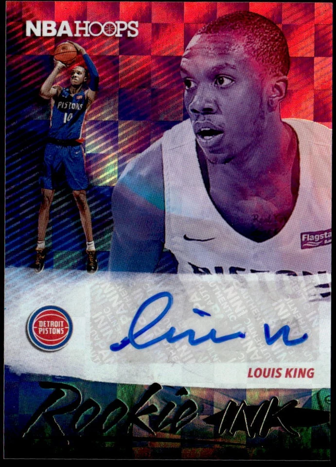 2019-20 Hoops #RI-LSK Louis King Rookie Ink Auto E1 - Image 1 of 2