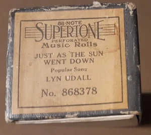 #868378 Just as the Sun Went Down Lyn Udall Supertone 88 Notenspieler Pianorolle - Bild 1 von 4