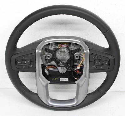 OEM Steering Wheel For GMC Sierra Black Leather 84946331 - Image 1 of 4